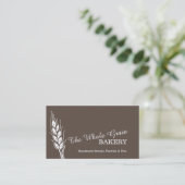 Bäckerbäckereiweizenkorn-Braun-Visitenkarten Visitenkarte (Stehend Vorderseite)