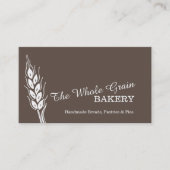 Bäckerbäckereiweizenkorn-Braun-Visitenkarten Visitenkarte (Vorderseite)
