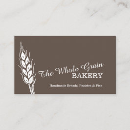 Bäckerbäckereiweizenkorn-Braun-Visitenkarten Visitenkarte