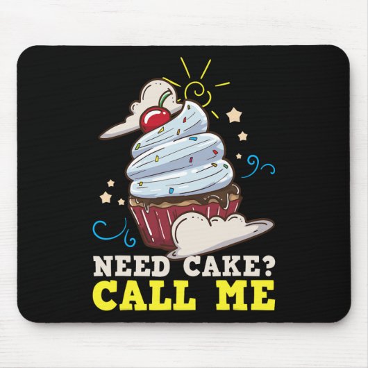Bäckerchen Kuchen Cupcake Geschenk Mousepad (Vorne)