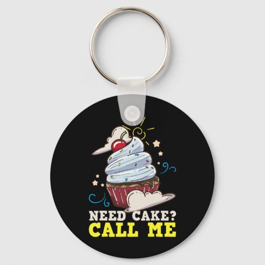 Bäckerchen Kuchen Cupcake Geschenk Schlüsselanhänger (Vorderseite)