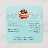 Bäckerei | Aquamarine Visitenkarte (Rückseite)