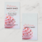 Bäckerei auch |bluepink der Visitenkarte-| Visitenkarte (Vorne/Hinten)