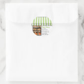 Bäckerei-Aufkleber Runder Aufkleber (Tasche)