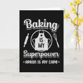 Bäckerei Backbäckerei Superpower Kuchen Geschenk I Karte (Gelbe Blume)