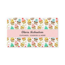 Bäckerei Bäcker Süßes Cupcake-Muster QR-Code