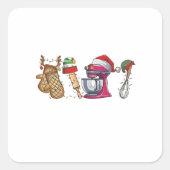 Bäckerei Bäckerei Bäckerei Küchenarbeit Quadratischer Aufkleber (Vorderseite)