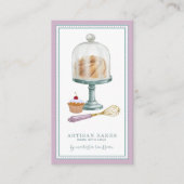 Bäckerei Bäckerei Konditorei Koch Aquarellgebäck Visitenkarte (Vorderseite)