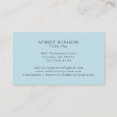 Bäckerei Bäckerei Konditorei Koch Dessert Catering Visitenkarte (Rückseite)