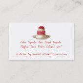 Bäckerei, Bäckerei, Konditorei, Koch, Eierbecher Visitenkarte (Rückseite)