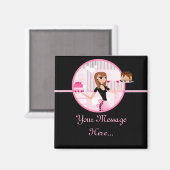 Bäckerei/Bäckerei/Konditorei Koch Frig Magnet Desi (Vorderseite/Rückseite)