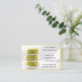 Bäckerei Bäckerei Konditorei Koch Green Macarons Visitenkarte (Stehend Vorderseite)