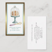 Bäckerei Bäckerei Konditorei Koch Watercolor Golde Visitenkarte (Vorne/Hinten)