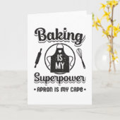 Bäckerei Bäckerei Superpower Kuchen Funny Geschenk Karte (Gelbe Blume)