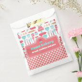 Bäckerei Backutensid Muster Red Gingham Geschenktütchen (Versiegelt)