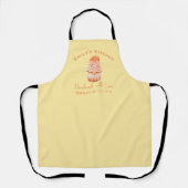 Bäckerei Backwaren Cupcake Orange Gelbe Farbe Schürze (Vorderseite)