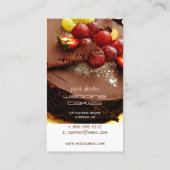 Bäckerei, Backwaren und Visitenkarten Visitenkarte (Rückseite)