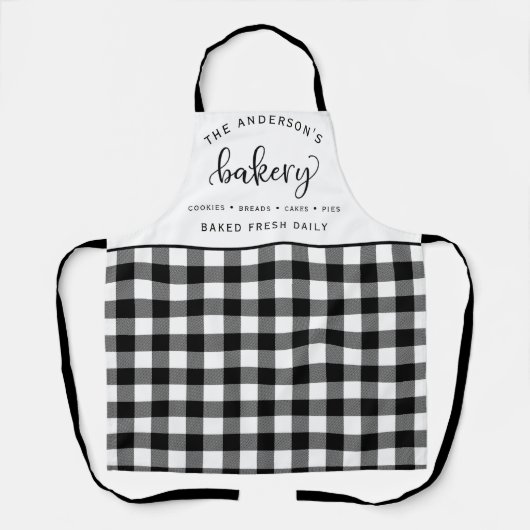 Bäckerei, Bake Fresh Daily, Buffalo Kariertes Must Schürze (Vorderseite)