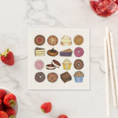 Bäckerei Bake Verkauf Cupcake Pie Cookie Brownie D Serviette (Beispiel)