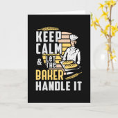 Bäckerei Baker Bake Behalt Calm Baking Geschenk Id Karte (Gelbe Blume)