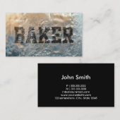 Bäckerei Baker Cool gefroren Visitenkarte (Vorne/Hinten)