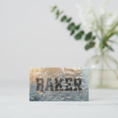 Bäckerei Baker Cool gefroren Visitenkarte (Stehend Vorderseite)