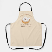 Bäckerei Bärengebäck Wasserfarbe Rustikales Niedli Schürze (Vorderseite)