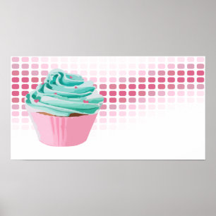 Bäckerei-Beats: Cupcake Poster