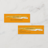 Bäckerei-berufliche Köche, die Button rollen Mini Visitenkarte (Vorne/Hinten)