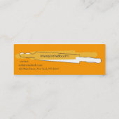 Bäckerei-berufliche Köche, die Button rollen Mini Visitenkarte (Rückseite)