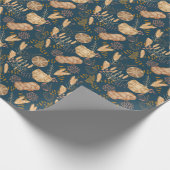 Bäckerei Bliss: Artistisches Brot und Gerste, Aqua Geschenkpapier (Ecke)