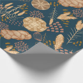 Bäckerei Bliss: Artistisches Brot und Gerste, Aqua Geschenkpapier (Ecke)