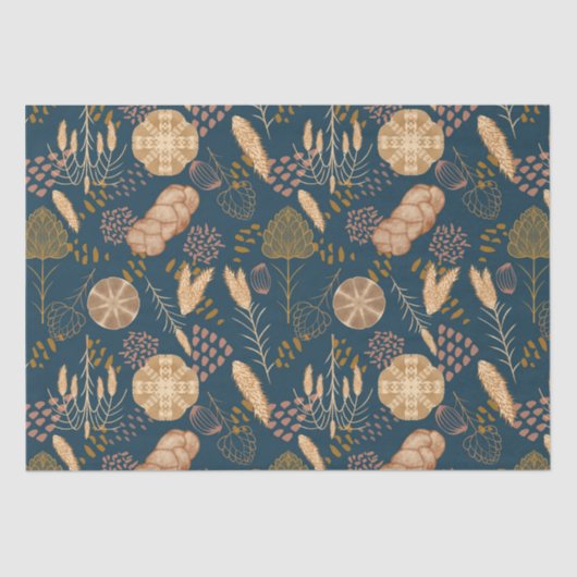 Bäckerei Bliss: Artistisches Brot und Gerste, Aqua Seidenpapier (Vorderseite)