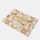 Bäckerei Bliss: Artistisches Brot und Gerste, Beig Fußmatte (Schrägansicht)