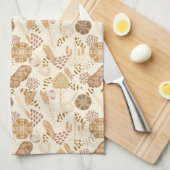 Bäckerei Bliss: Artistisches Brot und Gerste, Beig Geschirrtuch (Viertel Falte)