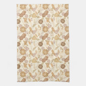 Bäckerei Bliss: Artistisches Brot und Gerste, Beig Geschirrtuch (Vertikal)