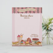 Bäckerei Boutique Kuchen & Konditorei Letterhead Briefbogen (Stehend Vorderseite)