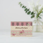 Bäckerei Boutique Patisserie Business Card 3 Visitenkarte (Stehend Vorderseite)