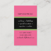 Bäckerei Boutique Visitenkarten Visitenkarte (Rückseite)