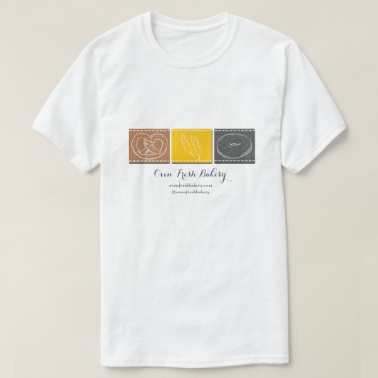 Bäckerei Bretzel Weizen Donut Koch Backen T-Shirt (Design vorne)