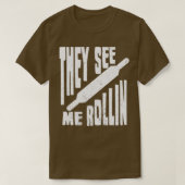 Bäckerei Brot Backrollen Bäckerei T-Shirt (Design vorne)