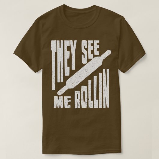 Bäckerei Brot Backrollen Bäckerei T-Shirt (Design vorne)