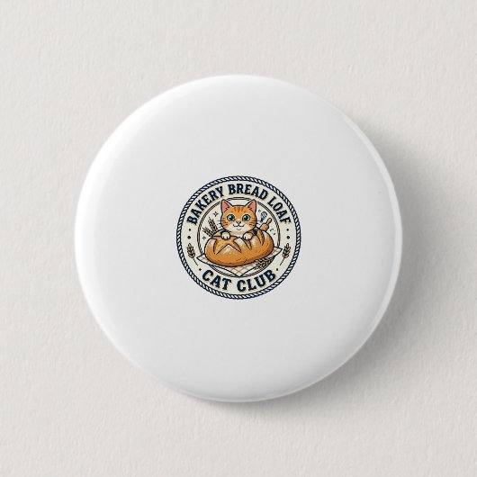 Bäckerei-Brotlaib-Katze-Katze-Mama-Geschenkidee - Button (Vorderseite)