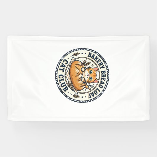 Bäckerei Brotlaib Katze Katzen-Mutter-Geschenkidee Banner (Horizontal)