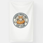 Bäckerei Brotlaib Katze Katzen-Mutter-Geschenkidee Banner (Vertikal)