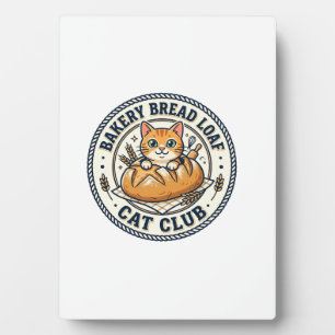 Bäckerei Brotlaib Katze Katzen-Mutter-Geschenkidee Fotoplatte