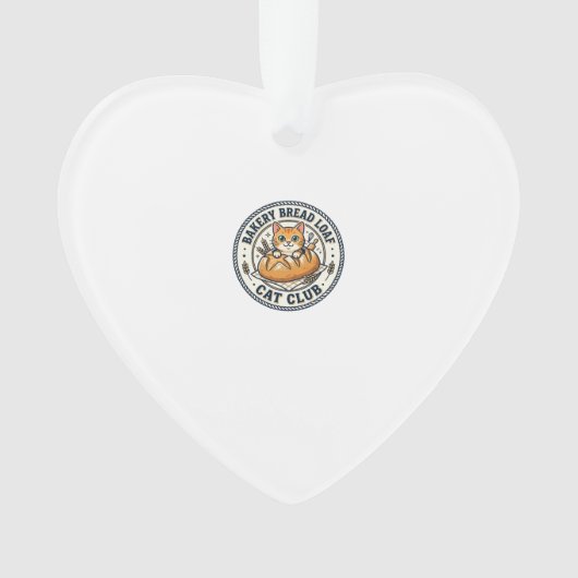 Bäckerei Brotlaib Katze Katzenmutter Geschenkidee  Ornament (Vorderseite)
