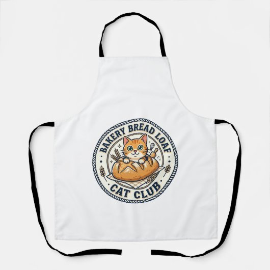 Bäckerei Brotlaib Katze Katzenmutter Geschenkidee  Schürze (Vorderseite)