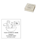 Bäckerei Business Bread Rezept Gummistempel (Stempel)