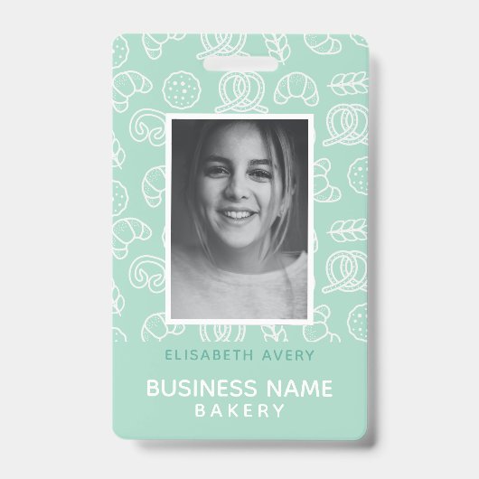 Bäckerei Business Foto Personalisiert Ausweis (Vorderseite)